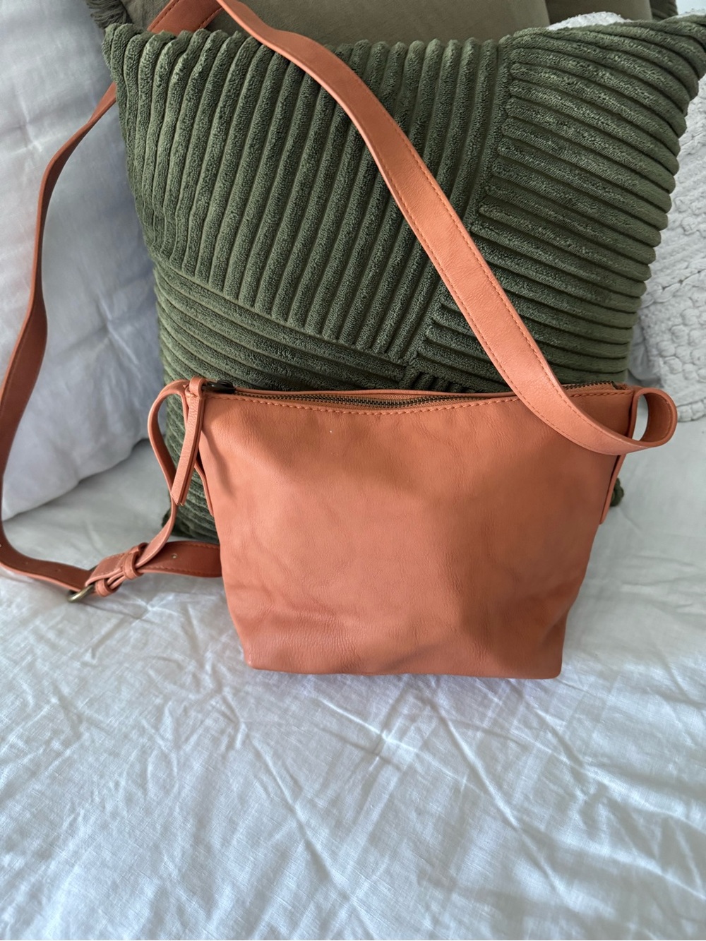 Women's Coral Crossbody Faux Leather Bag